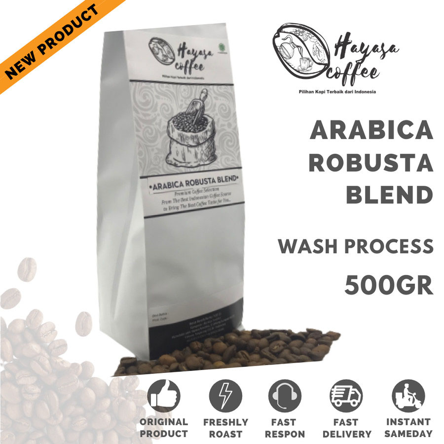 Kopi Hayasa Arabica Robusta Blend - 500 Gr-Kopi AyoGoweb