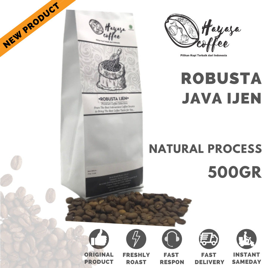 Kopi Hayasa Ijen Robusta - 500 Gr-Kopi AyoGoweb