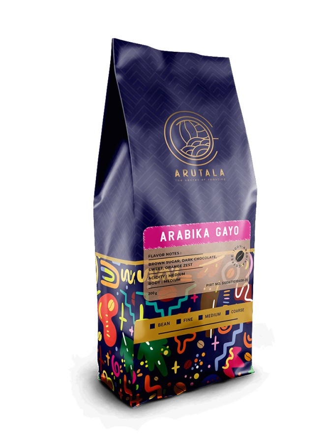 ARUTALA Kopi Arabika Gayo Arabica Coffee 200 gram-Kopi AyoGoweb