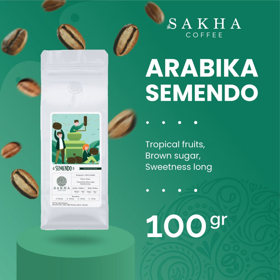 Kopi Arabika Semendo Arabica Coffee Beans 100gr Roast Bean Biji Bubuk-Kopi AyoGoweb