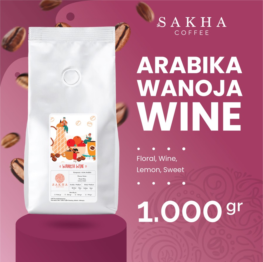 Kopi Arabika Wanoja Wine Process Kamojang Arabica Coffee Beans 1Kg-Kopi AyoGoweb