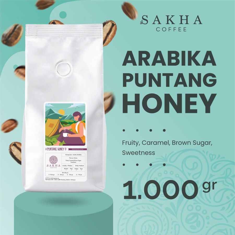 Kopi Arabika Gunung Puntang Honey Process Arabica Coffee Beans 1Kg-Kopi AyoGoweb