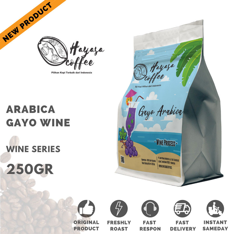 Arabica Gayo Wine (Wine Series Hayasa Coffee) 250 gr-Kopi AyoGoweb