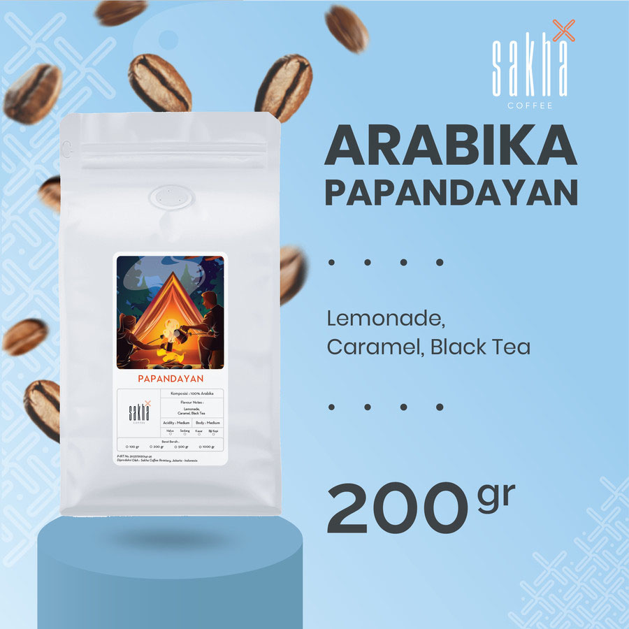 Kopi Arabika Papandayan Arabica Coffee Roast Beans 200gr Biji Bubuk-Kopi AyoGoweb