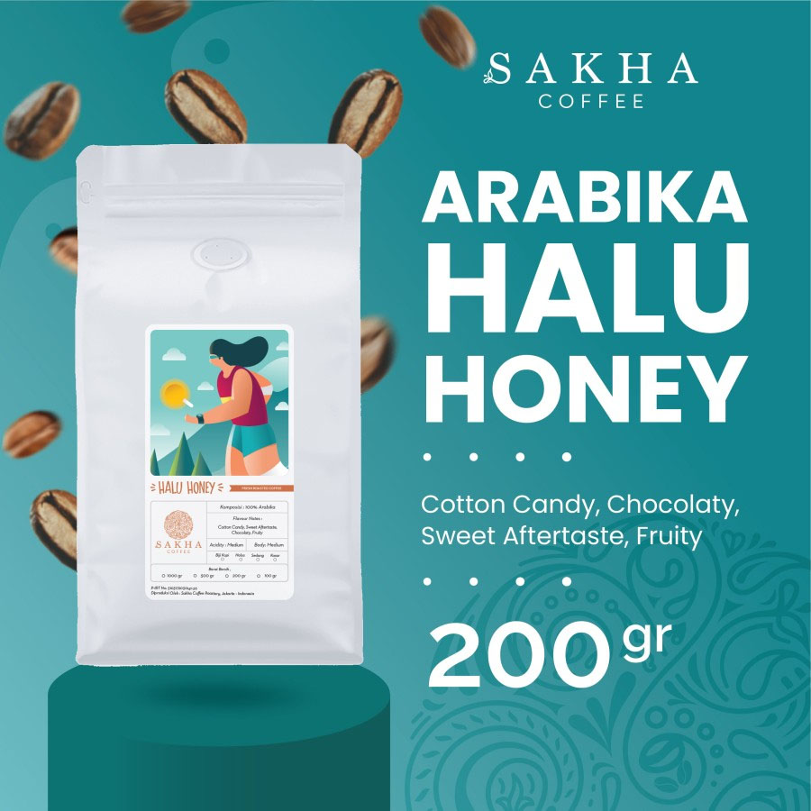 Kopi Arabika Gunung Halu Honey Arabica Specialty Coffee Beans 200 Gram-Kopi AyoGoweb