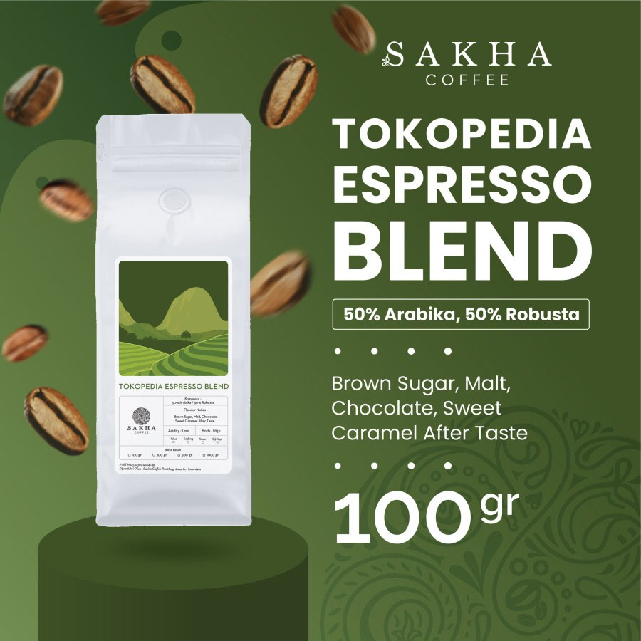 Sakha Coffee Espresso House Blend Minuman Kopi - 100 gram-Kopi AyoGoweb